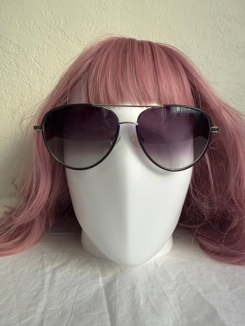 The Row x Linda Farrow Aviators ROW/80/2 Titanium Frame Black Leather Wrapped